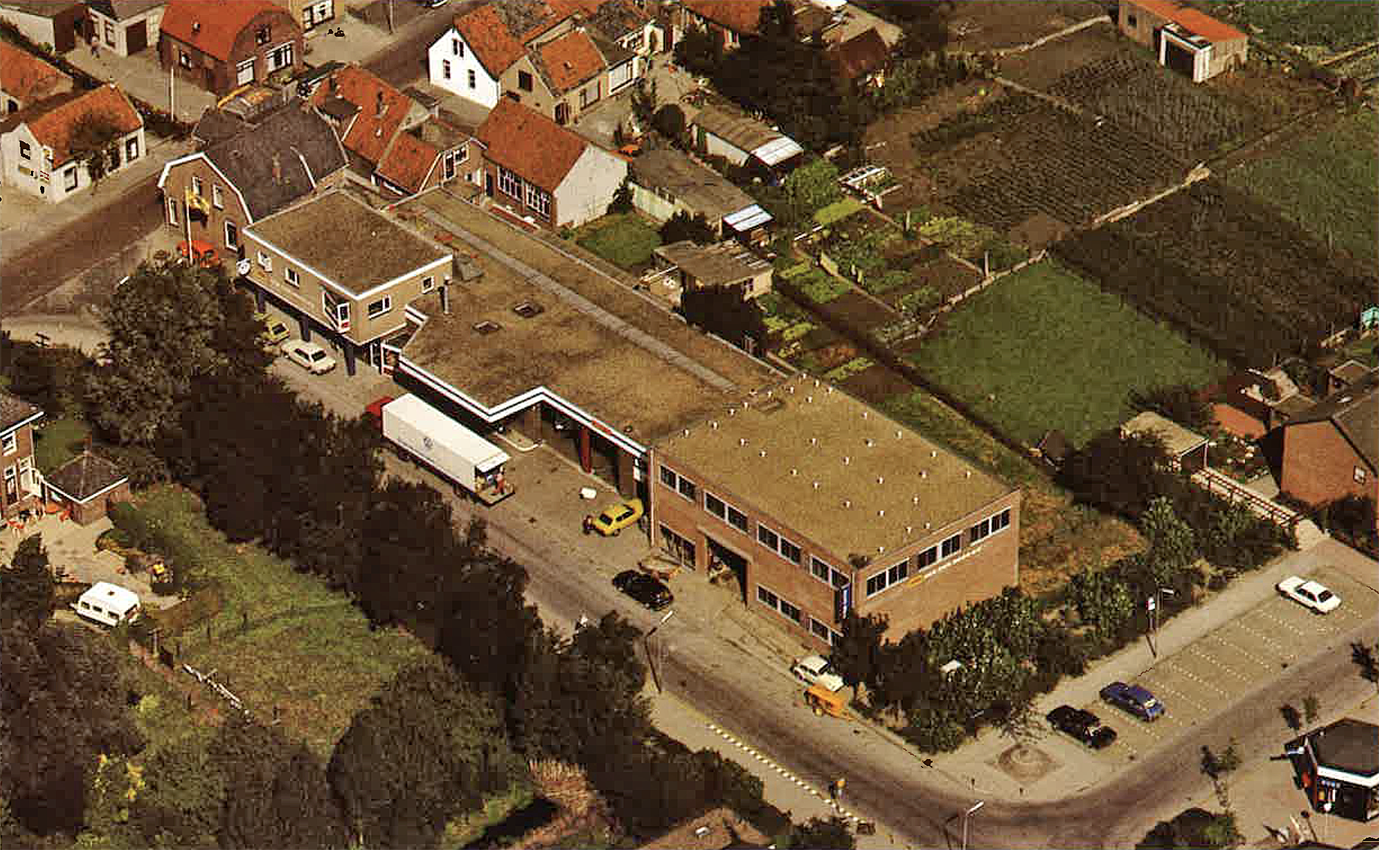 Historische foto van de plek waar Aannemingsbedrijf Van der Meer startte